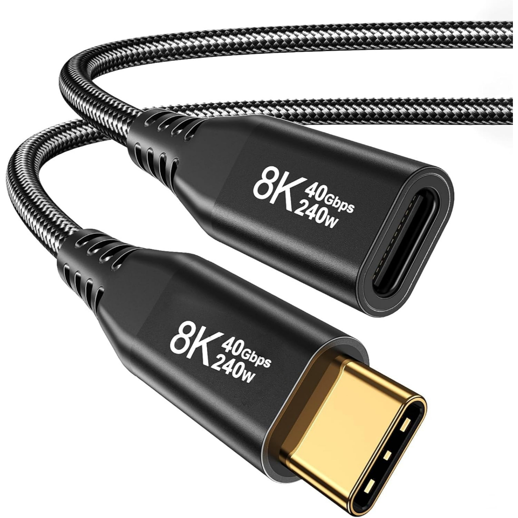 LDLrui สายต่อ USB C สายต่อ USB 4 สําหรับ Thunderbolt 4 สําหรับ SSD, แฟลชไดรฟ์ USB-C, MacBook, Hub, M