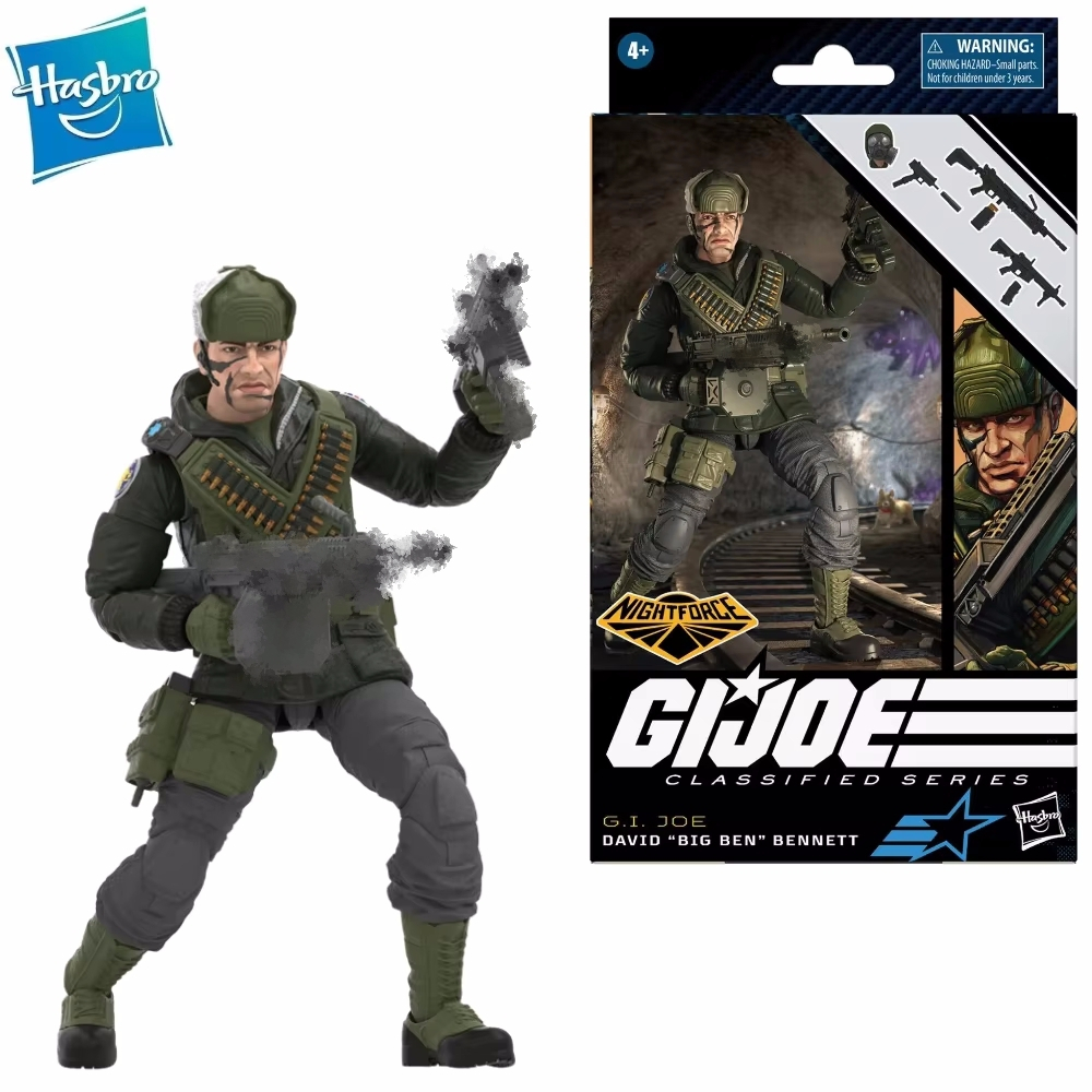 ในสต็อก HASBRO GI Joe GI Joe Classified Series 6 "077 Night Force David Big Ben Bennett Action Figur