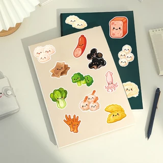 น่ารัก 50 ชิ้นการ์ตูน Hotpot สติกเกอร์อาหารสําหรับโทรศัพท์/แล็ปท็อป/เศษกระดาษ/ศิลปะ/สติกเกอร์หมวกนิรภัย Graffiti กันน้ํา DIY
