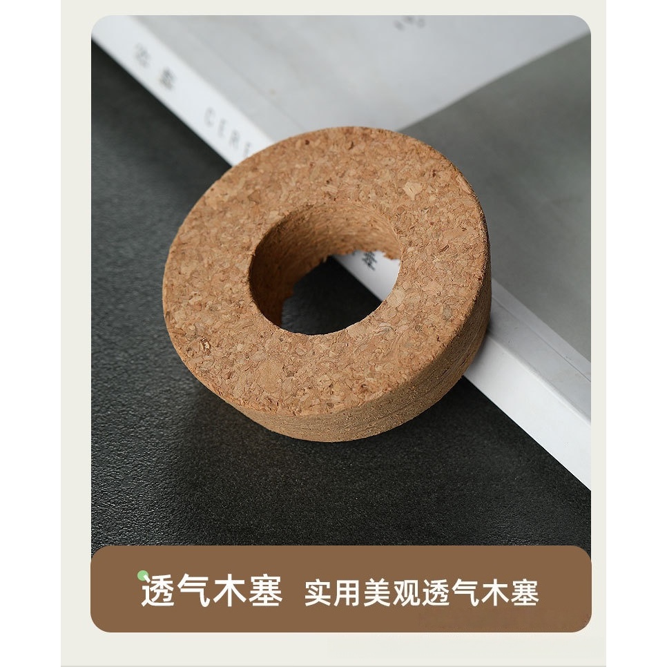 Cork Volcanic Cup Series สูงแจกันแก้วโปร่งใส Creative Hydroponic พืชกระถางดอกไม้โฮมเมด Diffuser ถ้วยคอนเทนเนอร์ Lighted Wishing แจกันขวดเปล่า DIY Micro ภูมิทัศน์ภูมิทัศน์คอนเทนเนอร์ - รูปที่ 7