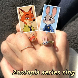แหวนคู่แบบสามมิติ Zootopia ออกแบบเหมือนกระต่าย Judy Fox