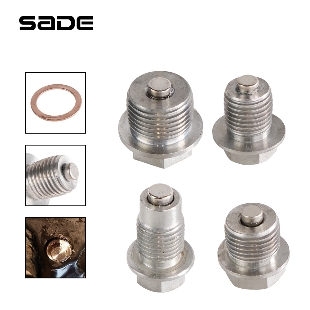 SADE ใหม่ อะไหล่น็อตท่อระบายน้ํามัน แบบแม่เหล็ก สเตนเลส M12x1.25 M12x1.5 M12x1.75 M14x1.5 M16x1.5 M1