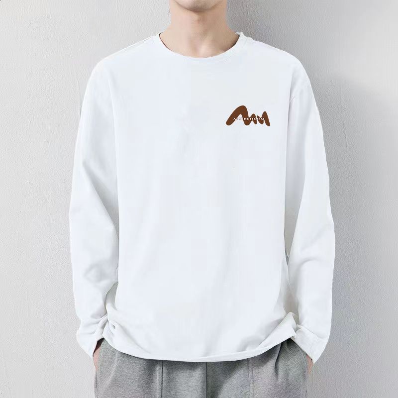 แนวสตรีทเสื้อยืดแขนยาวแฟชั่นพิมพ์ลายlong sleevesเสื้อ oversizeผู้ชายฤดูใบไม้ร่วงt shirtจัดส่งรวดเร็วจากประเทศไทย