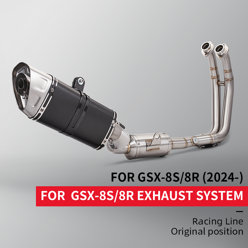 สําหรับ Suzuki GSX 8S 8R GSX8S GSX8R 22-24 ปรับเปลี่ยนท่อไอเสียรถจักรยานยนต์ด้านหน้า Link ท่อสแตนเลส
