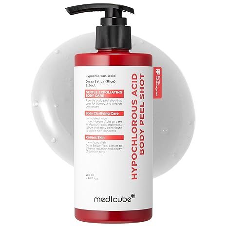 Medicube Hypochlorous Acid Rice Body Peel Shot | Gentle Body Exfoliating Serum สําหรับเซลล์ผิวที่ตายแล้ว 280ml