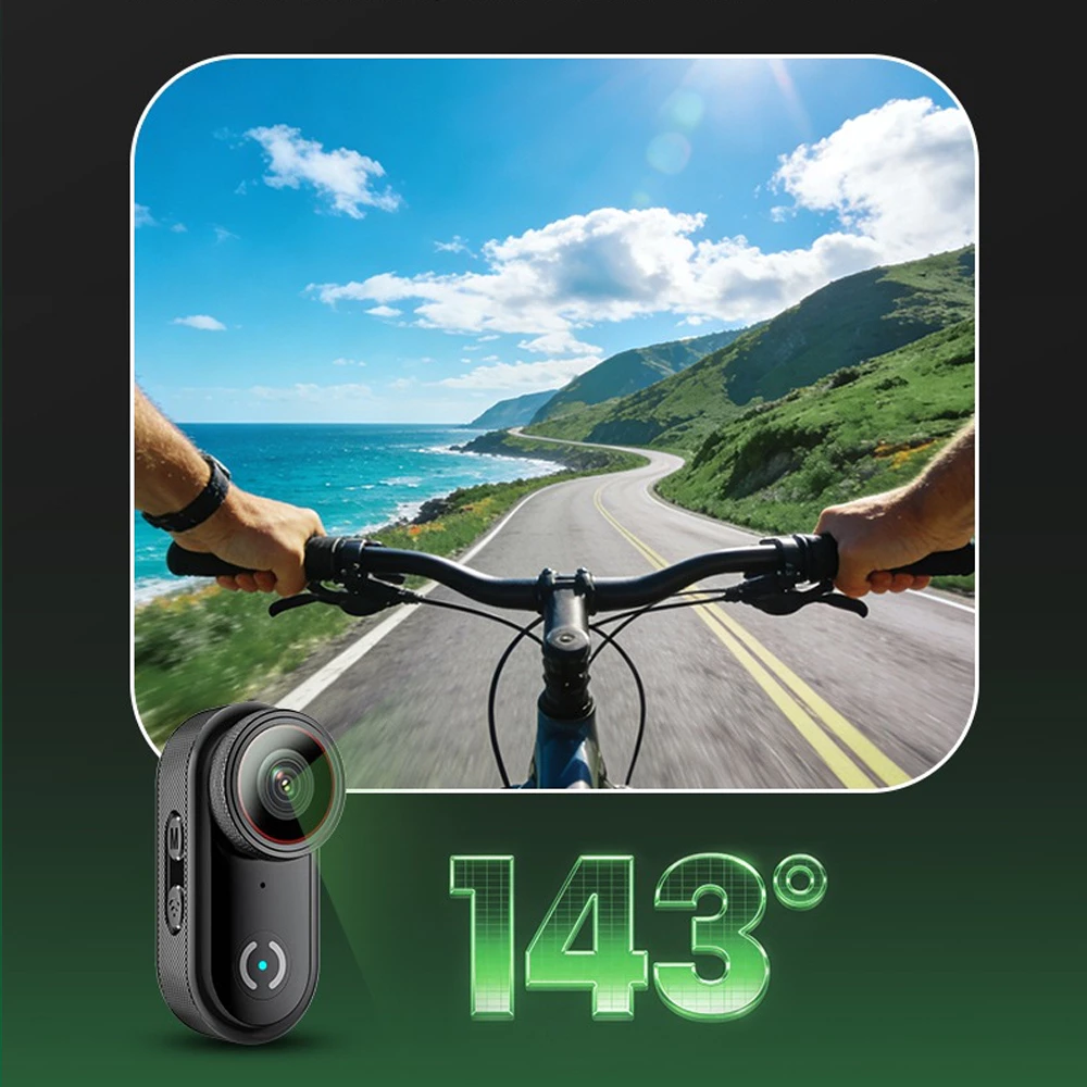 กล้องแอคชั่น Action Camera ขนาดเล็ก 4K/30FPS กล้องวิดีโอดิจิทัล 30M กันน้ํา เชื่อมต่อ WiFi กล้องติดหมวกกันน็อค thumbnail 9