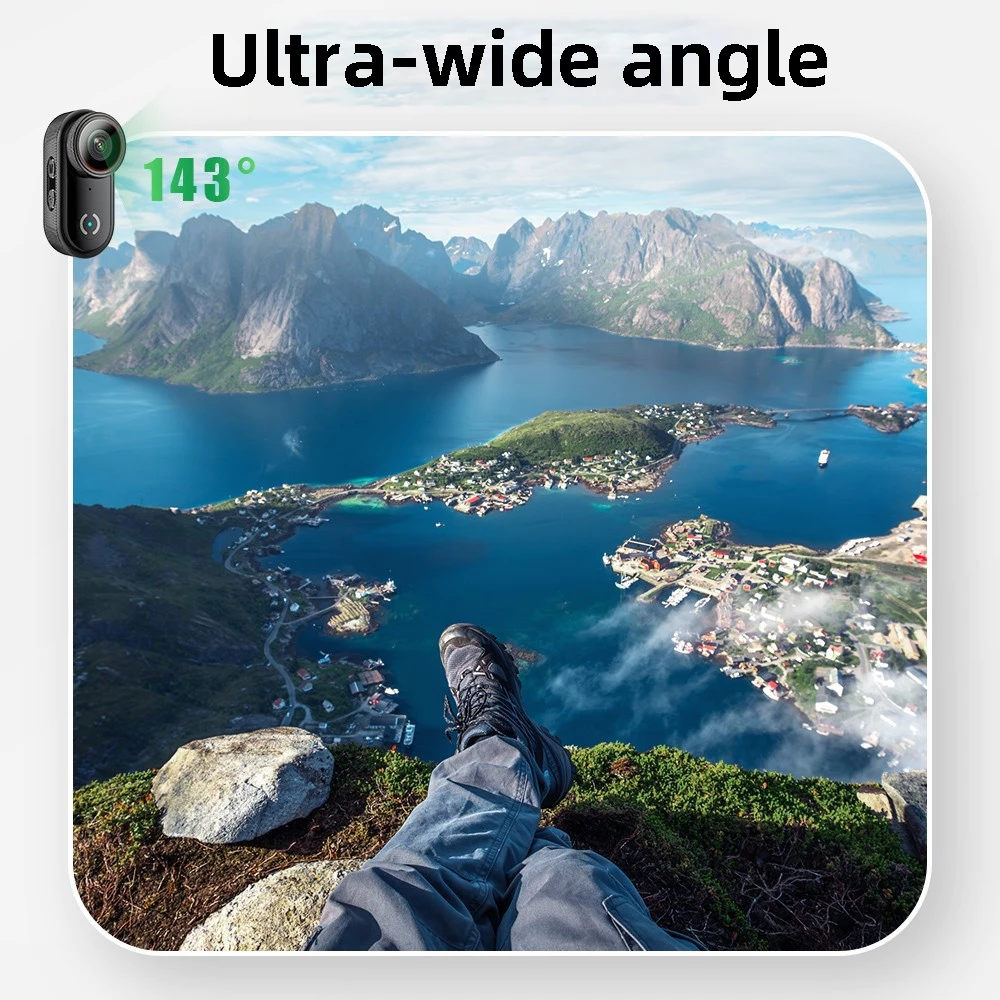 กล้องแอคชั่น Action Camera ขนาดเล็ก 4K/30FPS กล้องวิดีโอดิจิทัล 30M กันน้ํา เชื่อมต่อ WiFi กล้องติดหมวกกันน็อค thumbnail 4