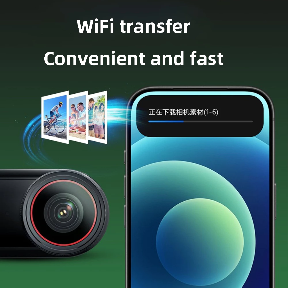 กล้องแอคชั่น Action Camera ขนาดเล็ก 4K/30FPS กล้องวิดีโอดิจิทัล 30M กันน้ํา เชื่อมต่อ WiFi กล้องติดหมวกกันน็อค thumbnail 10