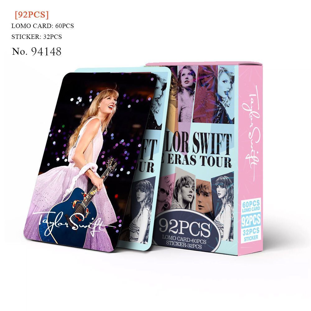Taylor Swift Photocard Lomo Card สติ๊กเกอร์โปสการ์ด 60 ชิ้นการ์ด + สติ๊กเกอร์ 32 ชิ้น
