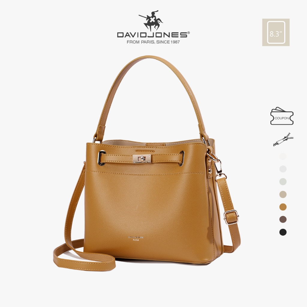 David Jones กระเป๋าถือ กระเป๋าสะพายไหล่ หนัง Pu สําหรับสตรี 2023