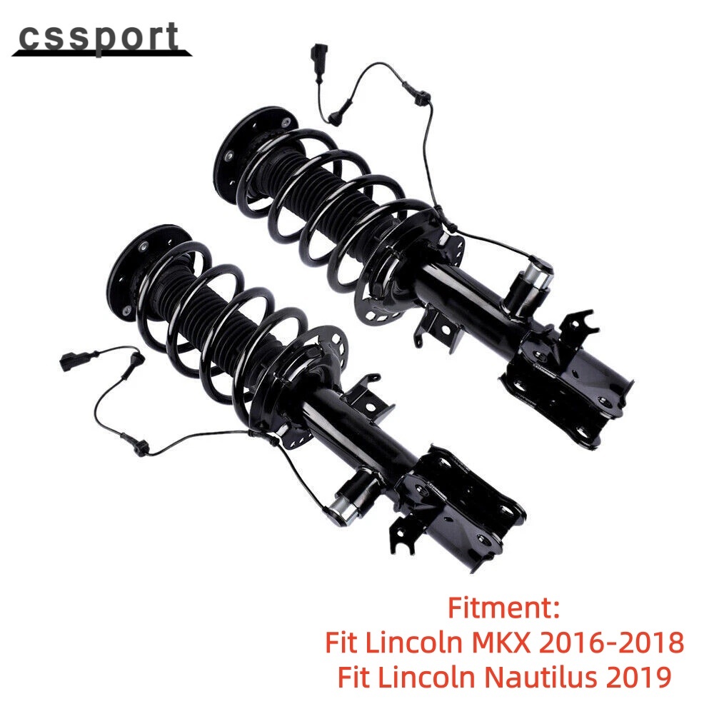 2 ชิ้น Fit สําหรับ Lincoln MKX 2016-2018 โช้คอัพหน้า Struts ฤดูใบไม้ผลิ Assys ไฟฟ้า