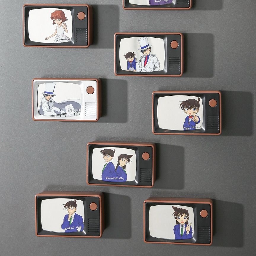 Boxfun Detective Conan Mirrored World แม่เหล็กติดตู้เย็น Ran Mouri Kudo Shinichi Kaito Kid Ai Haibar