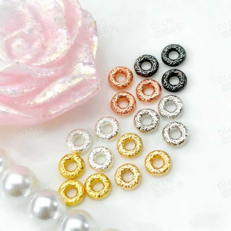 ADJ1009 [สีเดียวกว่า 100 ชิ้นรับ 30 ชิ้นฟรี] 14 พันทองสี Retention รอบลูกปัด Spacer เมฆมงคล Spacer ส