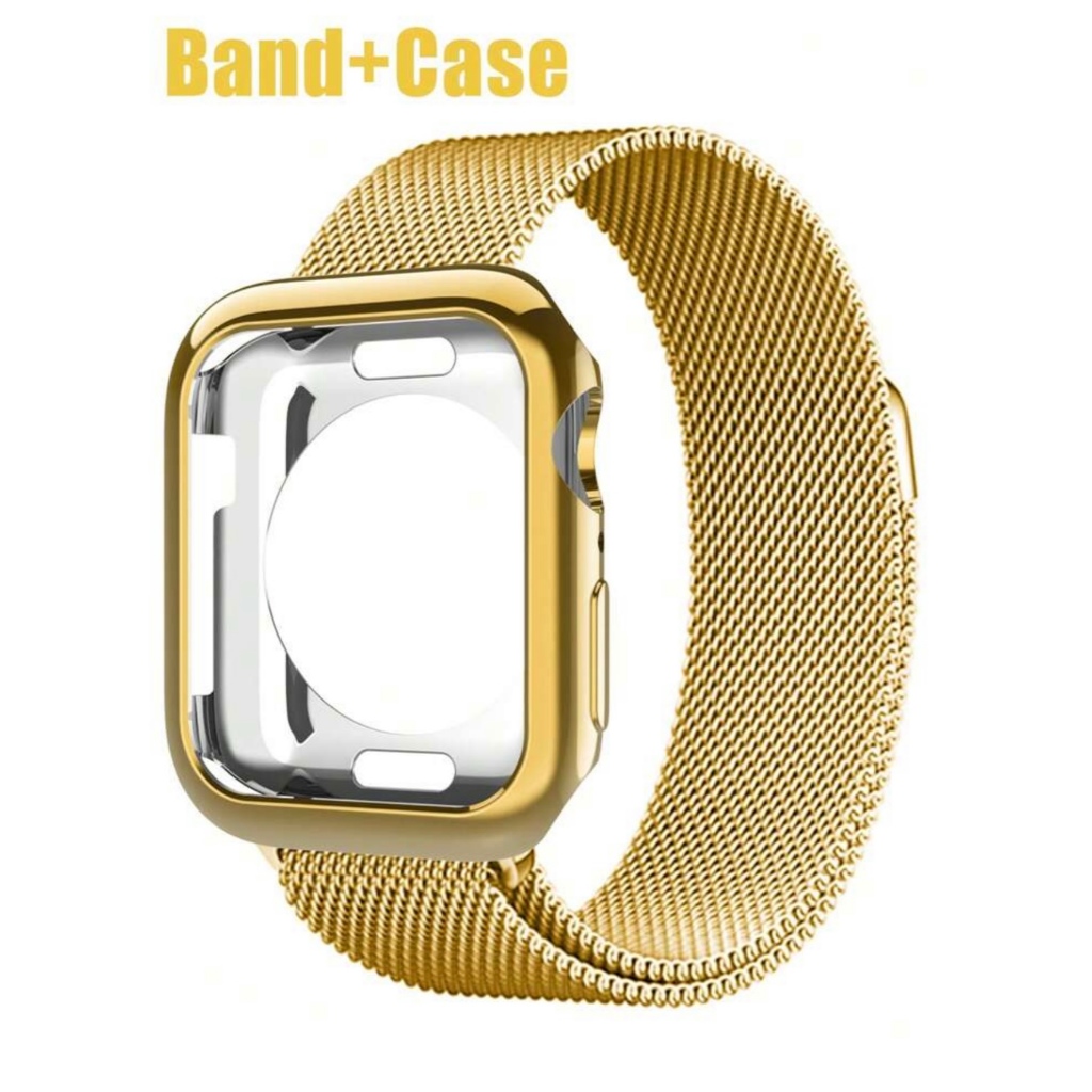 2 in 1 สาย Apple Watch ผู้หญิง Series 11/10/9/8/7/6/5/4/3/2/1 SE รองรับ 38/40/41/42/44/45/46/49 มม.