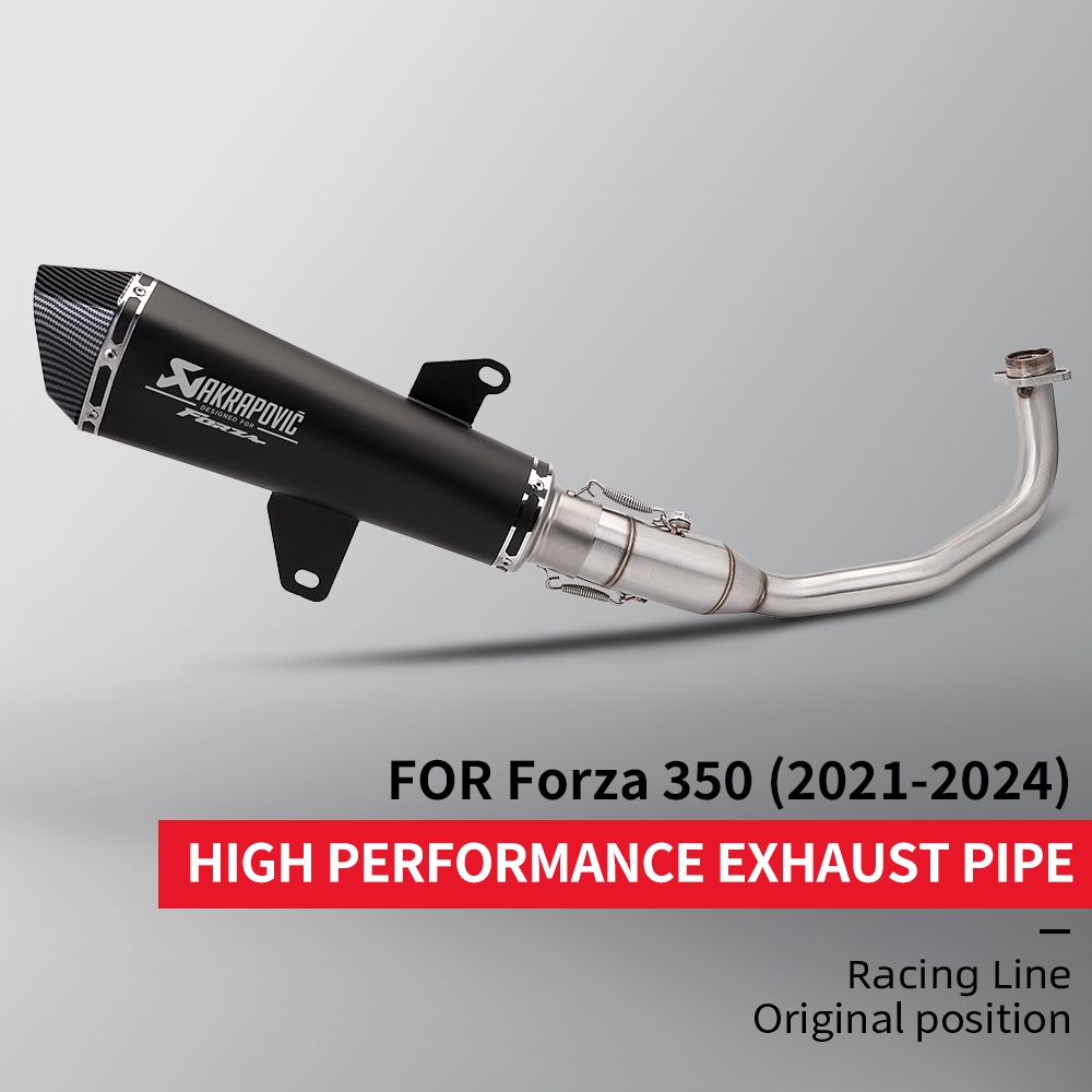 สําหรับ forza350 NSS350 Silp บนระบบท่อไอเสียรถจักรยานยนต์เต็มรูปแบบพร้อม DB killer 2021-2024