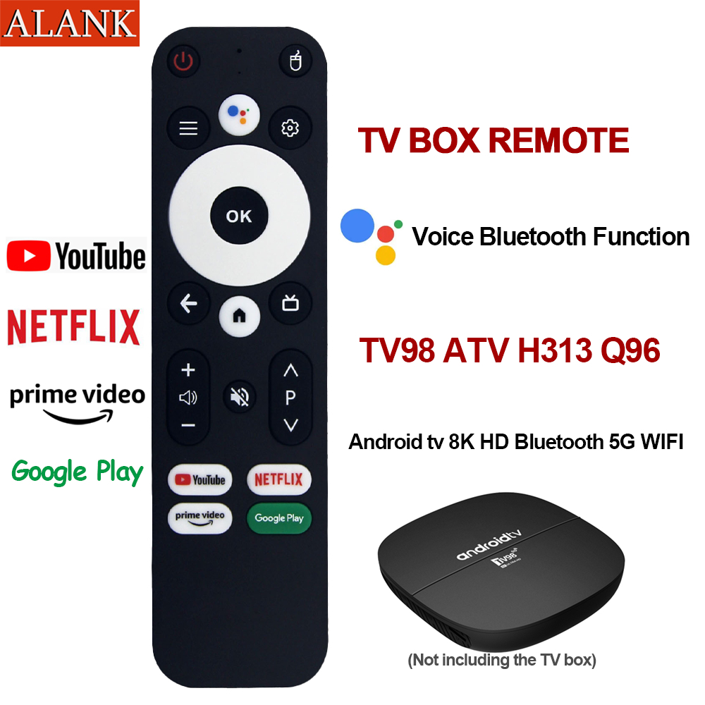 ALANK รีโมท Android TV Box รุ่น TV98, ATV, H313, Q96 - รองรับบลูทูธและควบคุมด้วยเสียง