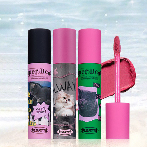 [ความงามราคาไม่แพง] FLORTTE FLORTTE FLORTTE FLORTTE FLORTTE Cream Lip Cream Matte Lip Mud Velvet Lip
