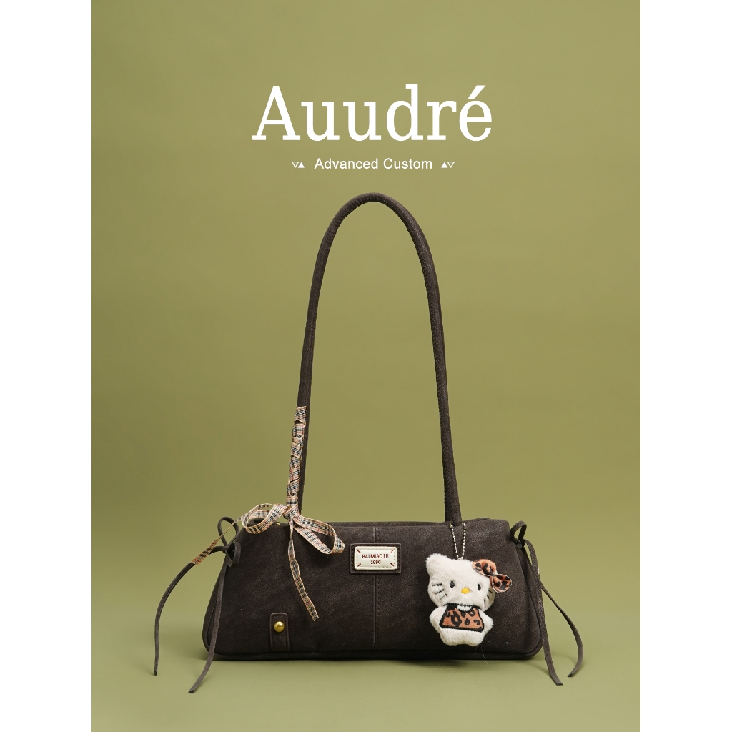 Auudre Niche Retro One-Shoulder Underarm Bag กระเป๋าพร็อพทํางานผู้หญิง