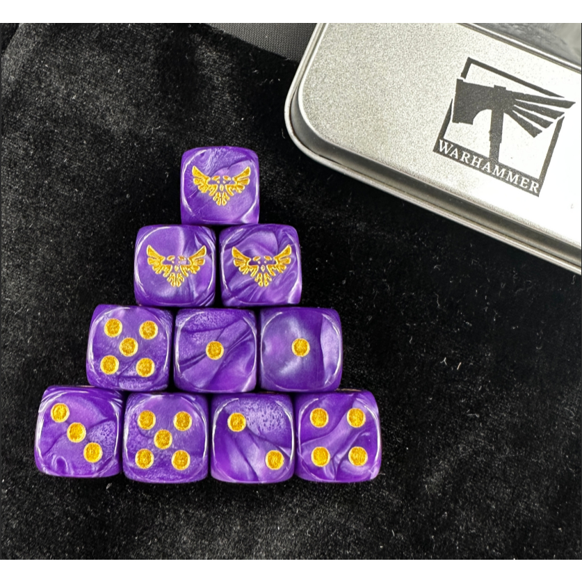 เกมกระดานลูกเต๋า Emperors Son Dice Emperor Dice Warhammer 40K Dice Warhammer AOS Warhammer Dice