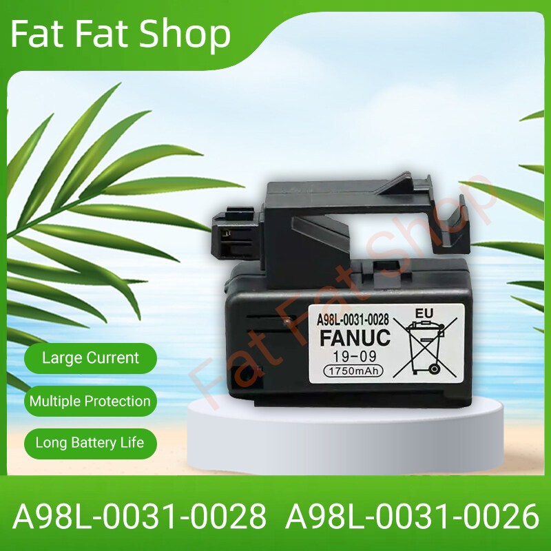 Fanuc A98L-0031-0028 A98L-0031-0026 3V แบตเตอรี่ A02B-0323-K102 เหมาะสําหรับ PLC CNC ลิเธียม