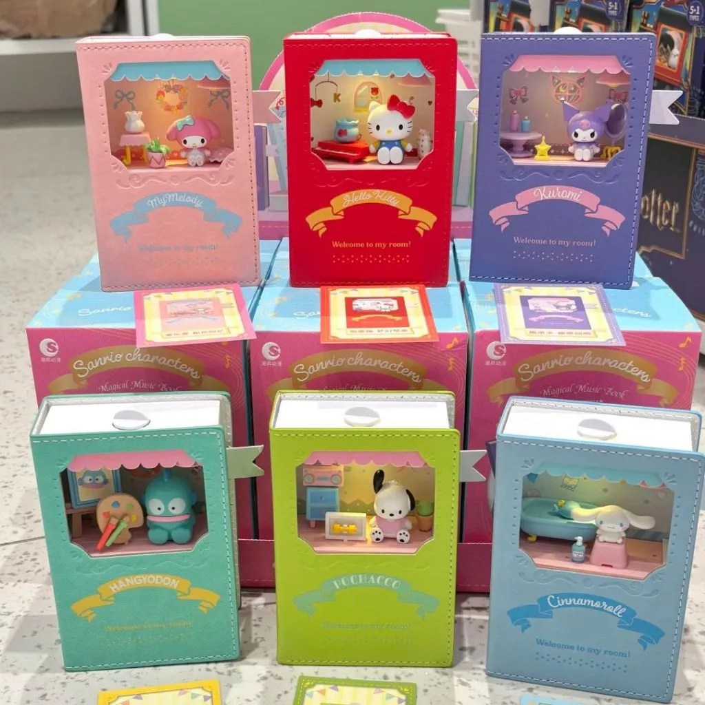 ของแท้ TOPTOY Sanrio Family Music Magic Book Series Mystery Box อินเทรนด์เล่นเดสก์ท็อปตกแต่งของขวัญวันเกิด