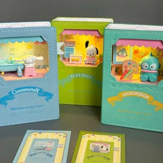 ของแท้ TOPTOY Sanrio Family Music Magic Book Series Mystery Box อินเทรนด์เล่นเดสก์ท็อปตกแต่งของขวัญวันเกิด