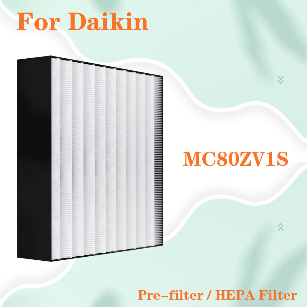 ตัวกรอง HEPA ทดแทนสําหรับเครื่องฟอกอากาศ Daikin MC80ZV1S