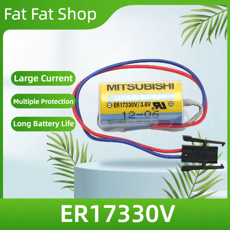 Mitsubishi ER17330V 3.6V A6BAT MR-BAT PLC ควบคุมอุตสาหกรรมเซอร์โวไดรฟ์แบตเตอรี่ลิเธียม
