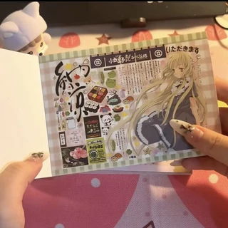 < โบราณน่ารัก > หนังสือสติกเกอร์อะนิเมะสติกเกอร์หนังสือส่วนขยาย ทําเอง วัสดุคู่มือเคสโทรศัพท์ถ้วยน้ําตกแต่งสติกเกอร์