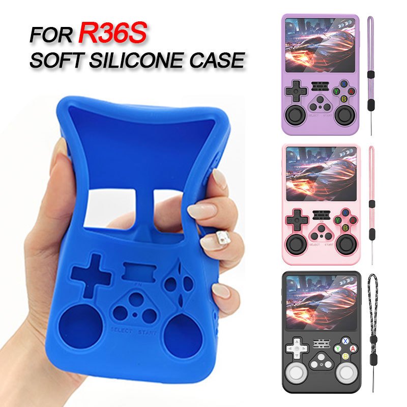 Soft TPU เคสซิลิโคนสําหรับ R36S เกมคอนโซลเปลือกผิวแฟชั่นสีฝาครอบป้องกันอุปกรณ์เสริม