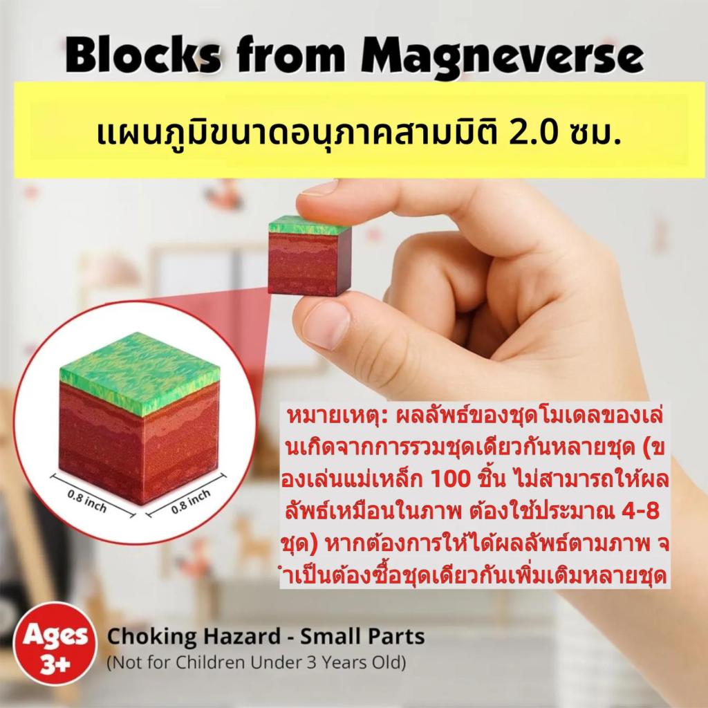 สินค้าพร้อมส่ง ของเล่นของขวัญสำหรับเด็ก DIY ตัวต่อแม่เหล็กปราสาท - รูปที่ 2