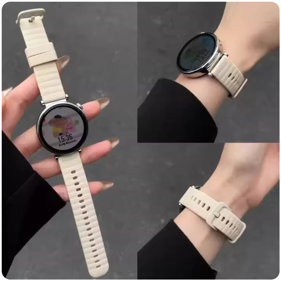 สายซิลิโคนสําหรับ Huawei Watch GT 6 Pro สาย Huawei Watch GT 6 สาย Huawei Watch GT 5 สาย Huawei Watch