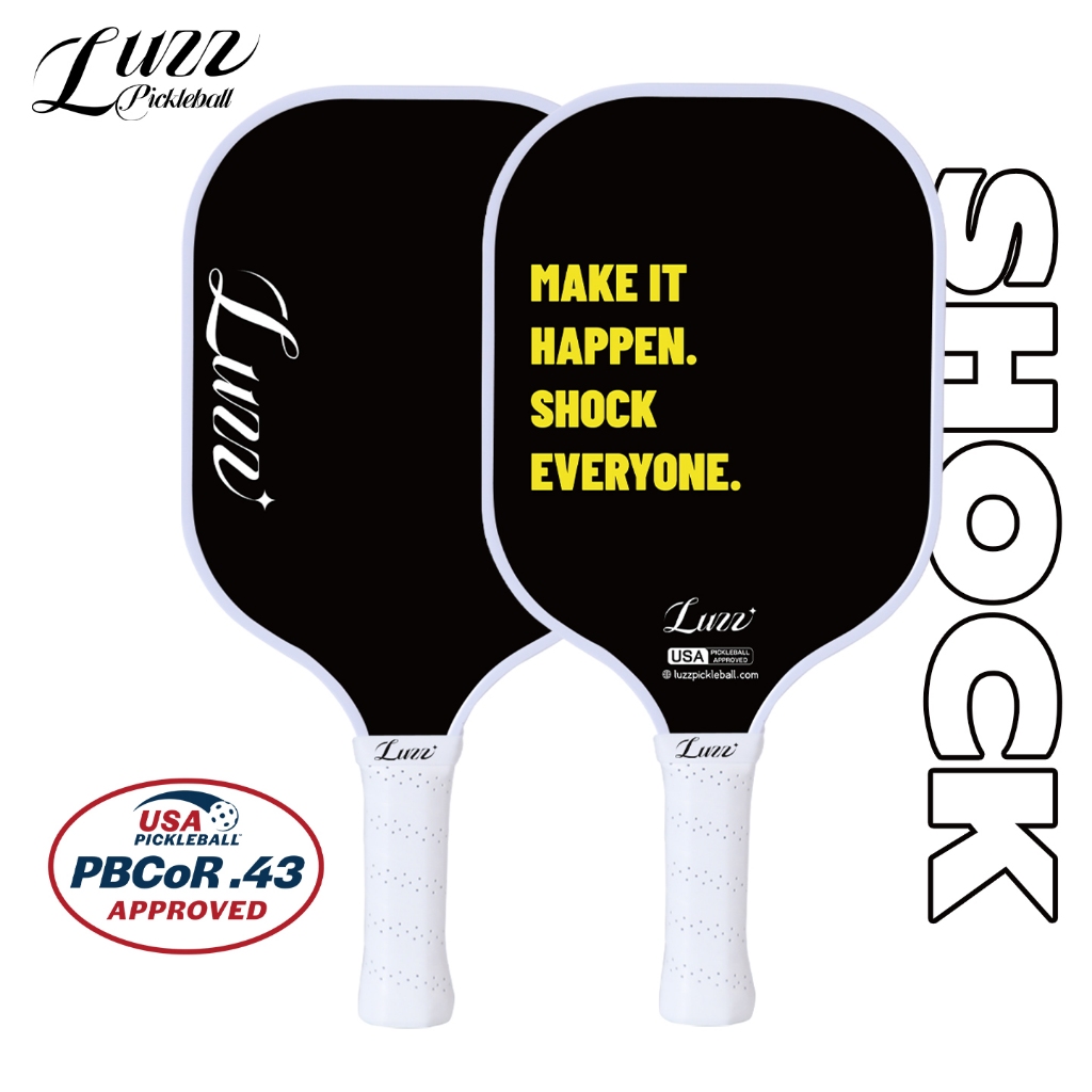 Luzz Pickleball Racket สัตวิคัส-original (16 มม.) ทำจากคาร์บอนไฟเบอร์ T700