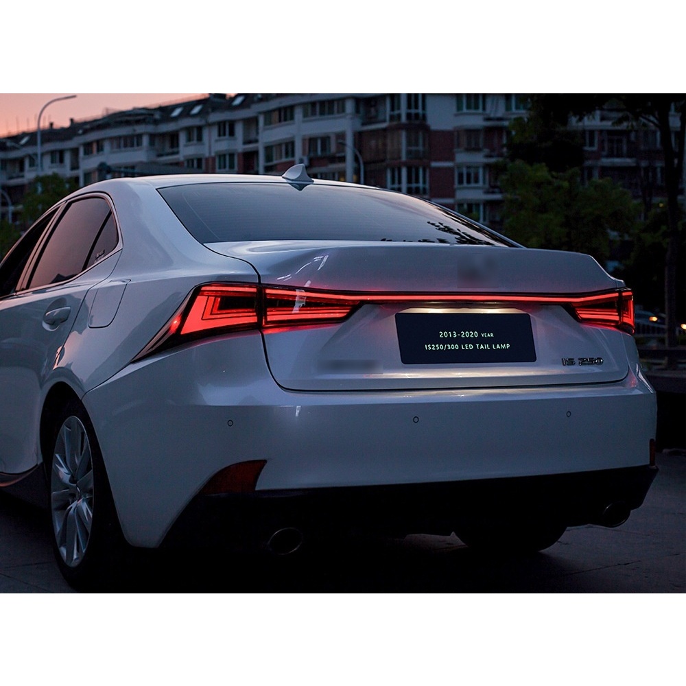 ไฟท้าย LED Lexus IS250 IS300 2013-2020 โคมไฟด้านหลัง Assembly อัพเกรดหลอดไฟวิ่งร้องเพลง