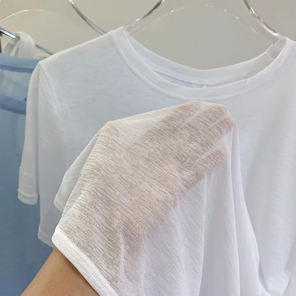 เสื้อยืดโยคะผู้หญิง แขนสั้น ทรงหลังโฮลโลว์ thumbnail 4