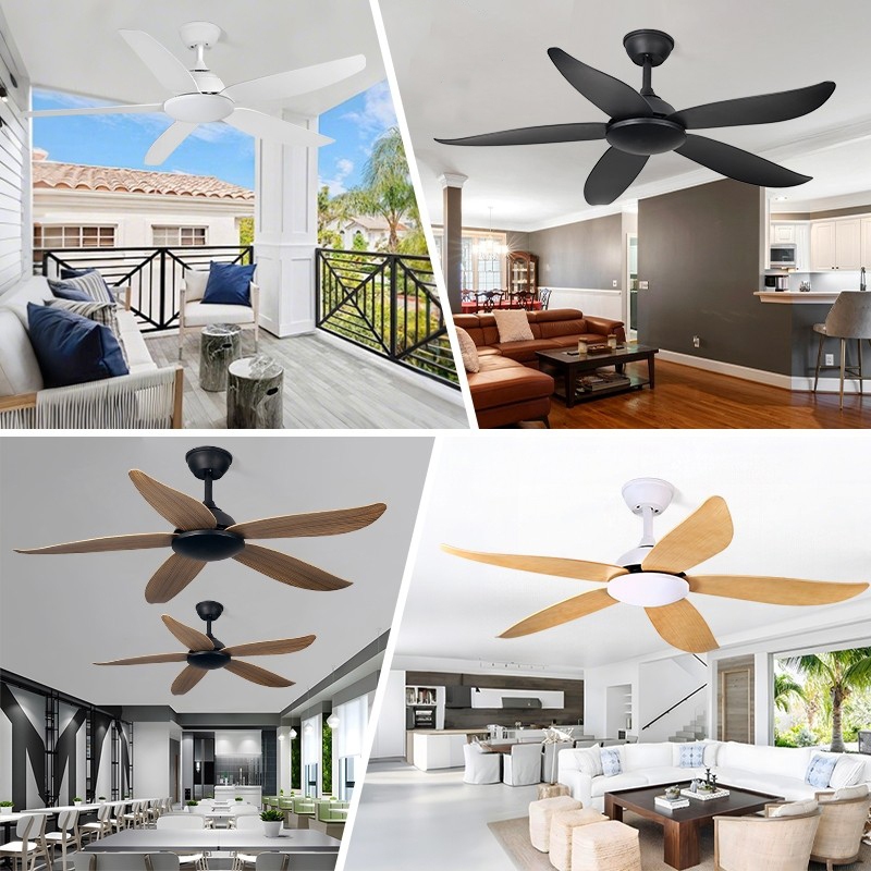 GOGEOUS พัดลมเพดาน 46 นิ้ว พร้อมรีโมทคอนโทรล มอเตอร์ DC ไร้เสียงรบกวน 6 ความเร็ว ลมแรงพิเศษ สำหรับระเบียง/ห้องนั่งเล่น ควบคุมรีโมท รับประกัน 3 ปี - รูปที่ 6