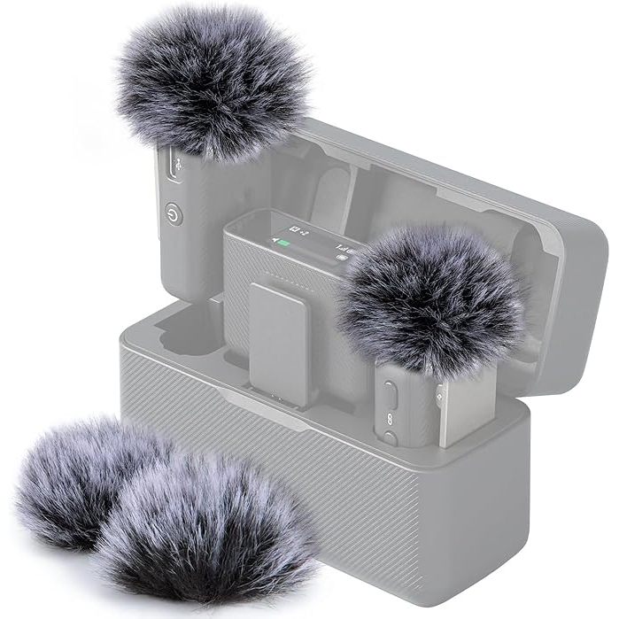 DJI Mic Windshield Furry Cover - DJI Wireless Mic Outdoor Microphone Windshield Muff Pop Filter ลดเส
