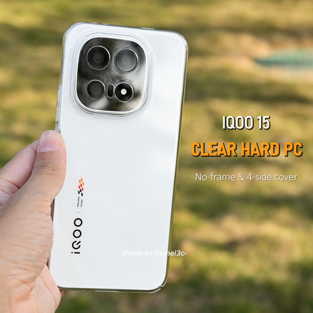 สําหรับ Vivo IQOO 15 Case & Screen Protector Kit Casing No Yellowing Transparent Ultra-thin Hard PC
