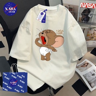 【จัดส่งตลอด 24 ชั่วโมง】🔥NASA แบรนด์แฟชั่น ฤดูร้อน ลายหนูการ์…