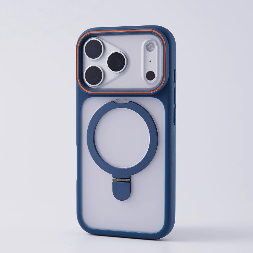 【With Bracket/Large window/Matte acrylic hard case/Gray】เคส compatible for iPhone 11 12 13 14 15 16 17 pro max case ราคา ถูกที่สุด ดีลบีเคเค แกลเลอรีภาพที่ 8