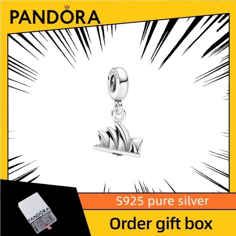 เครื่องประดับ Pandora สไตล์ Sydney Opera House ทำจาก S925 ซิลเวอร์บริสุทธิ์