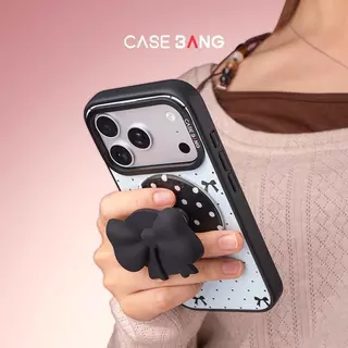 CASEBANG 3D Magnetic Pop Grip-Ballet Bow Series, ขาตั้งแบบบางและหลายมุม, เข้ากันได้กับ iPhone 12–17