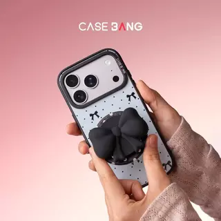 CASEBANG 3D Magnetic Pop Grip-Ballet Bow Series, ขาตั้งแบบบางและหลายมุม, เข้ากันได้กับ iPhone 12–17