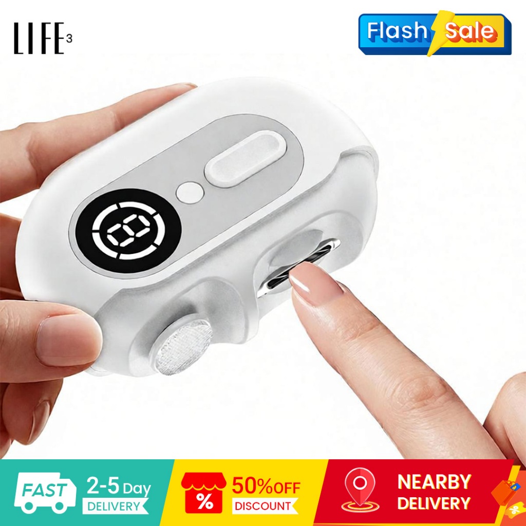 3Life กรรไกรตัดเล็บไฟฟ้า S06 Electric Nail Clipper เครื่องตัดเล็บไฟฟ้า กรรไกรตัดเล็บไฟฟ้าเด็ก หรับผู