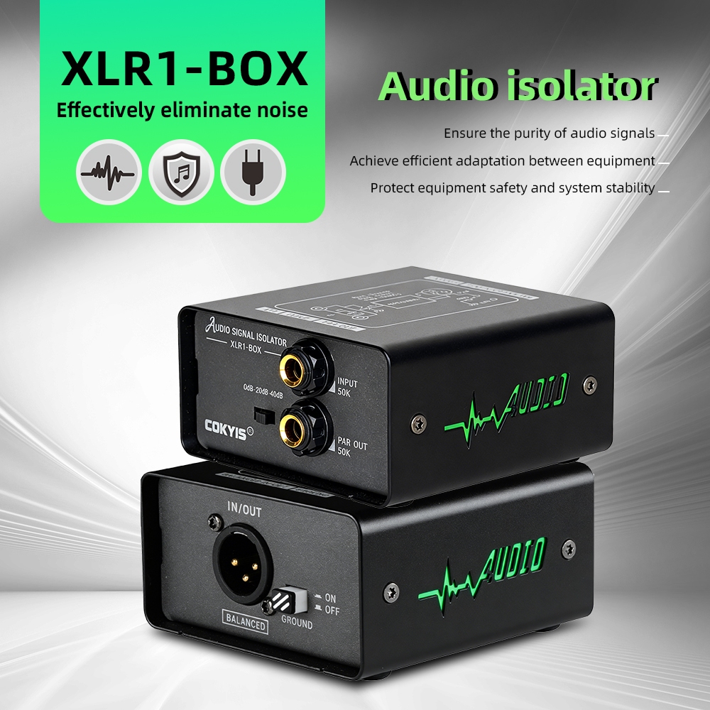 Professional Single Channel Active DI Box Ground Loop Isolator Grounding Disconnect Switch สําหรับสต