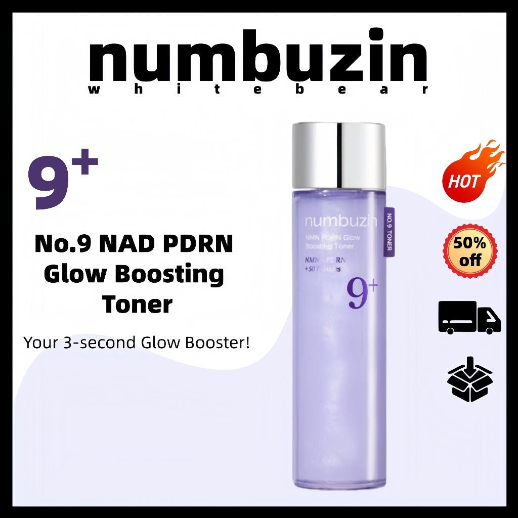 3.15 [numbuzin] No.9 NAD PDRN Glow Boosting Toner | ต่อต้านริ้วรอย | ให้ความชุ่มชื้นอย่างล้ําลึก | M