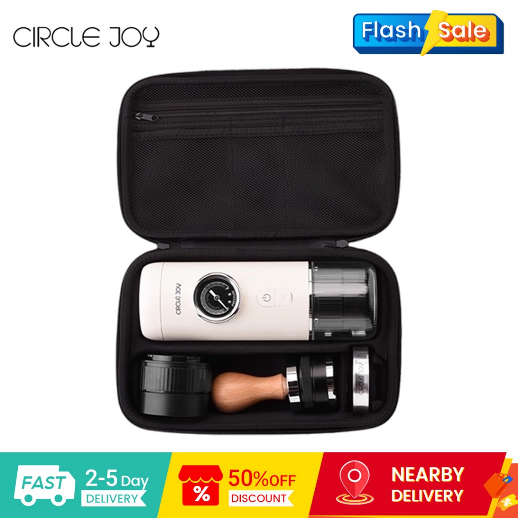Circle Joy All-in-One Portable Espresso Machine Set 20Bar Professional Pressure IPX5 กันน้ํา