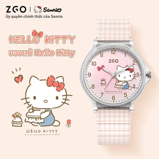ZGO x Sanrio Kuromi นาฬิกาสำหรับเด็ก สไตล์เด็กผู้หญิง กันน้ํา สาวของขวัญกล่อง 337