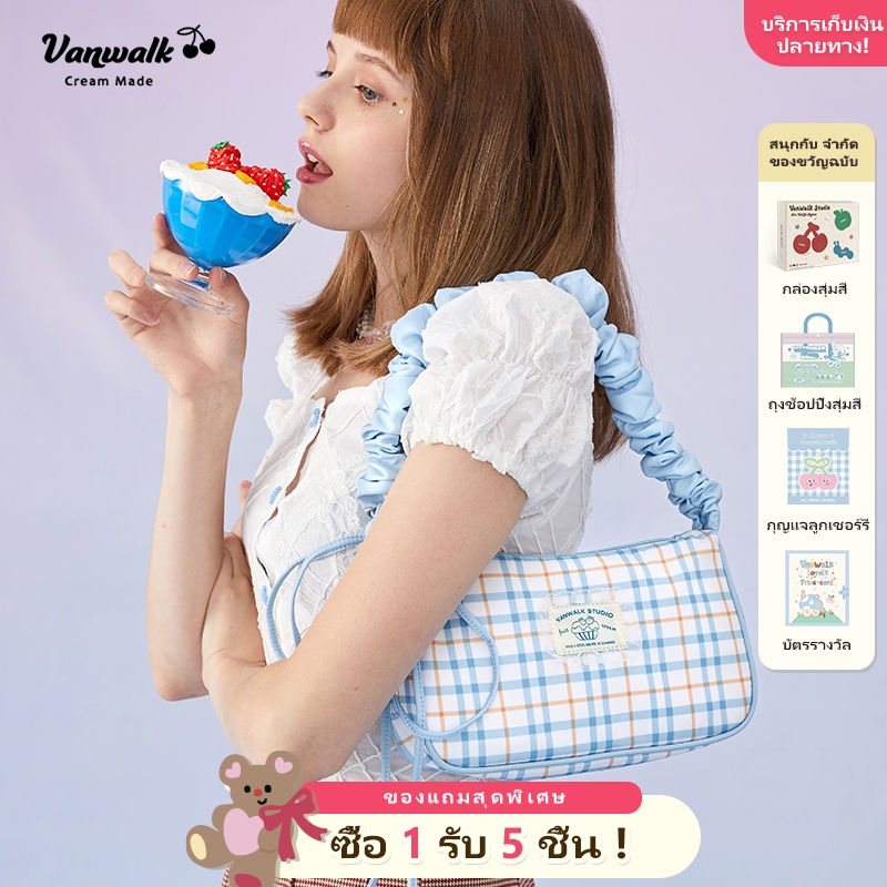 Vanwalk กระเป๋าสะพายกันน้ํา Breathable กระเป๋าใต้วงแขนสําหรับผู้หญิงกระเป๋าหรูหรา totebag Travel Essentials Casual Outing ฟรีของขวัญจัดส่งที่รวดเร็ว V1718