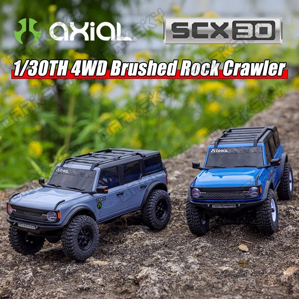 AXIAL SCX30 AXI-2048 1/30 Mini 4WD Brushed RC Rock Crawler – 2S RTR รถควบคุมระยะไกลไฟฟ้าสําหรับผู้ใหญ่และเด็ก